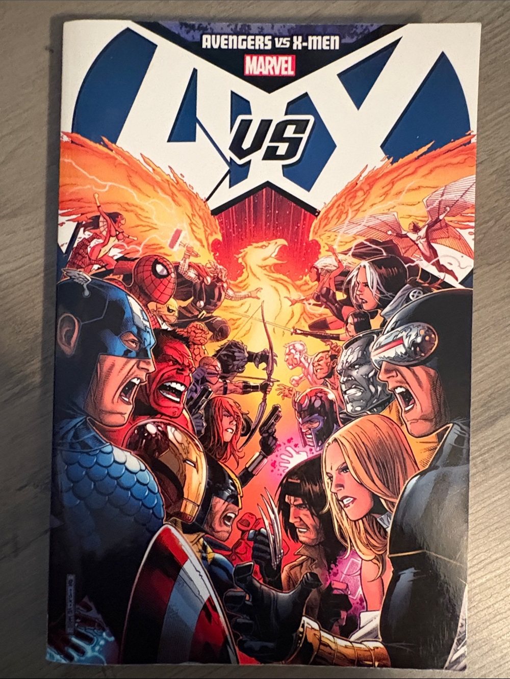 Marvel VS Comic Book Cover — Blue, Red, Orange, Yellow, Black